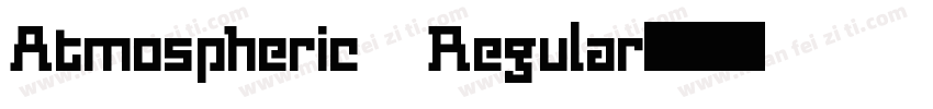 Atmospheric Regular字体转换